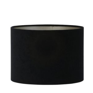 Livingo Cylinder - VELOURS Black Taupe - 30x30x21 | Shades & Bases | Lamp Shades | The Elms