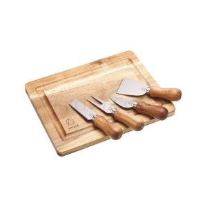 Acacia Wood Cheese Board & Knife Set | Gifts | Gift Sets | The Elms