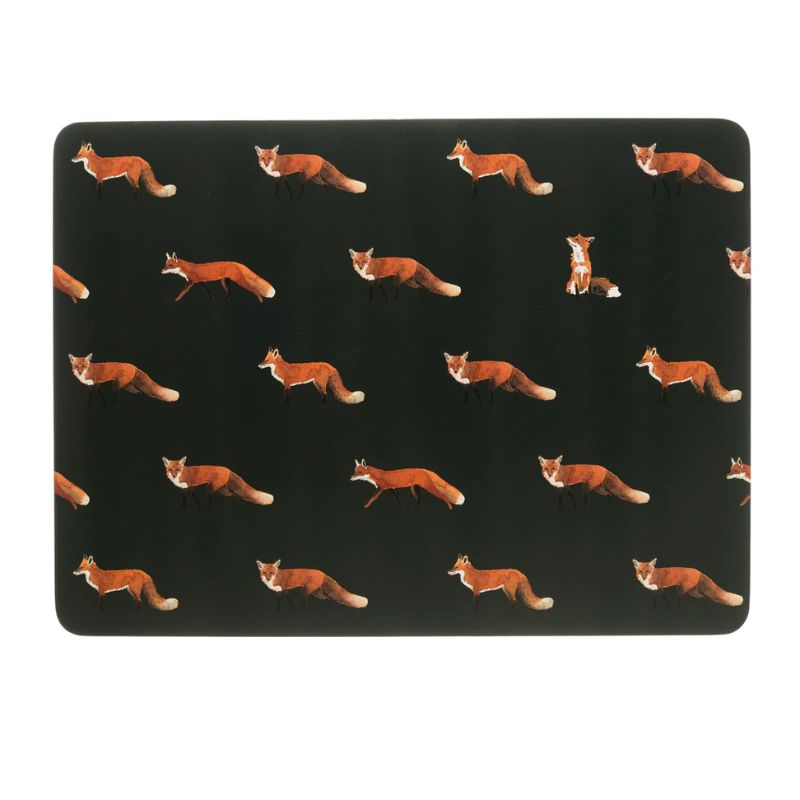 Foxes Pack Of 4 Placemats | Placemats | Kitchenware | The Elms