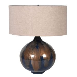 Asinara Enamel Table Lamp with Shade | Table & Desk Lamps | Table Lamps | The Elms