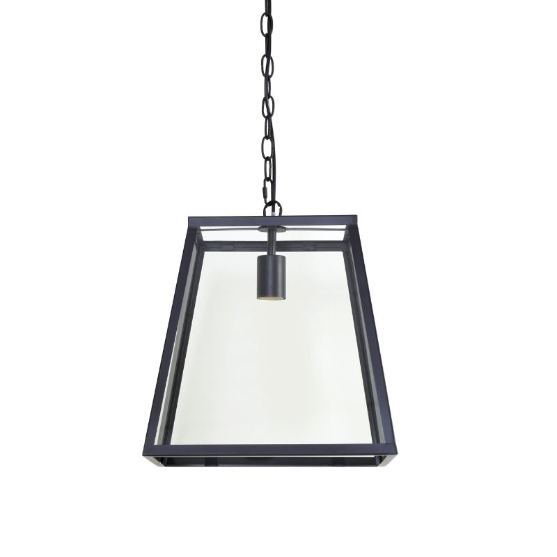 Saunte Hanging Pendant Lamp - Black & Glass | Ceiling Lights | Pendant Lamps | The Elms