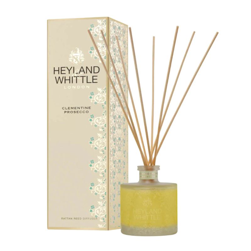 Gold Classic Reed Diffuser - Clementine Prosecco - 200ml | Fragrances | Candles & Diffusers | The Elms
