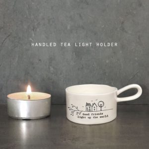 Handled Tealight Holder - Good Friends | Lighting Accessories | Candle Holders | The Elms