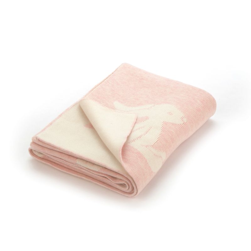 Bashful Bunny Blanket - Pink | Gifts | Homeware Gifts | The Elms