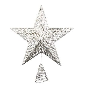 Acrylic Tree Topper - Champagne Gold Star | Christmas | Christmas Tree Decorations | The Elms