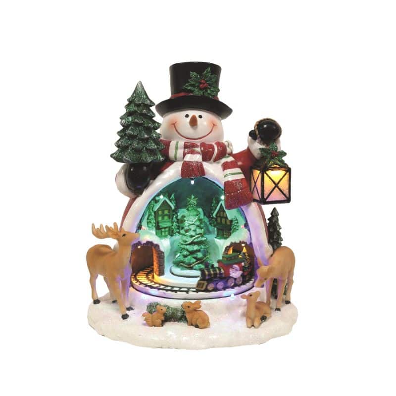 LED Village Scene - Snowman | Christmas | Christmas Decorative Accessories | The Elms