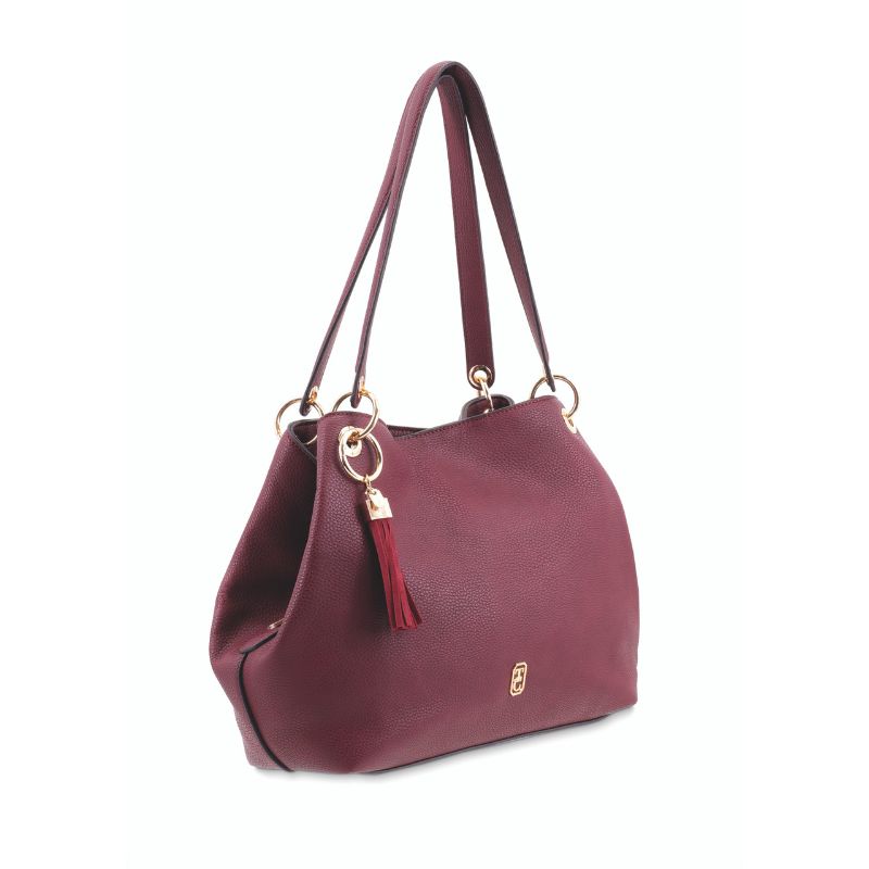 Sicily Tote Bag - Burgundy | Accessories | Bags | The Elms