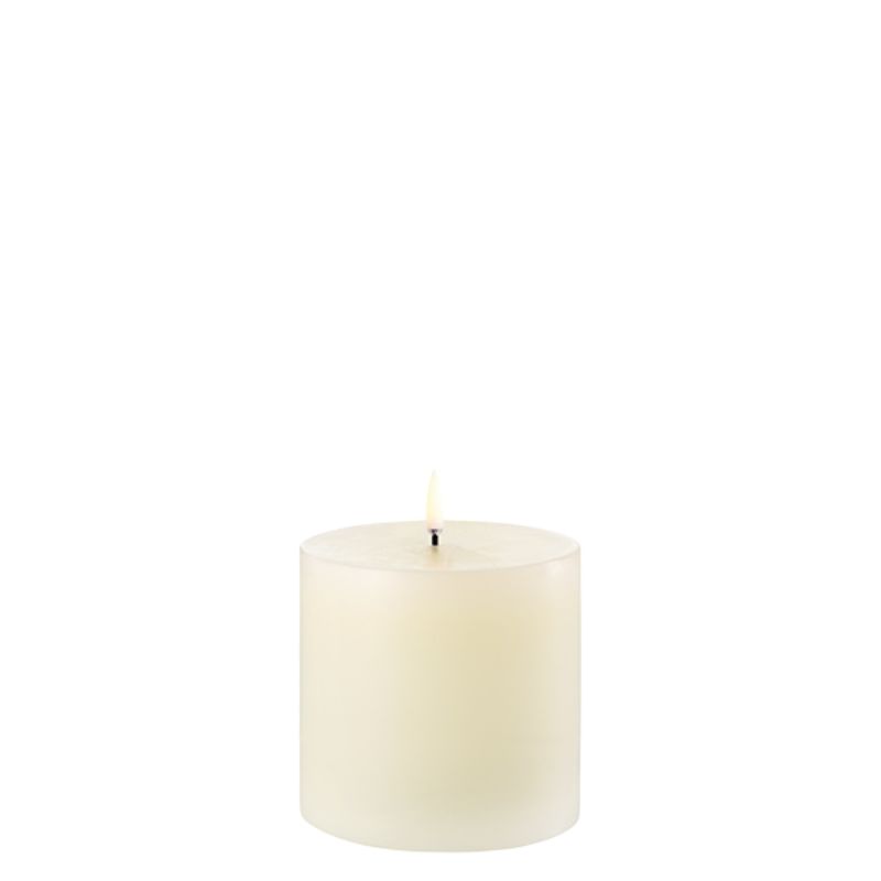 Pillar Candle - Ivory - 10.1cm x 10.1cm | Fragrances | Candles & Diffusers | The Elms