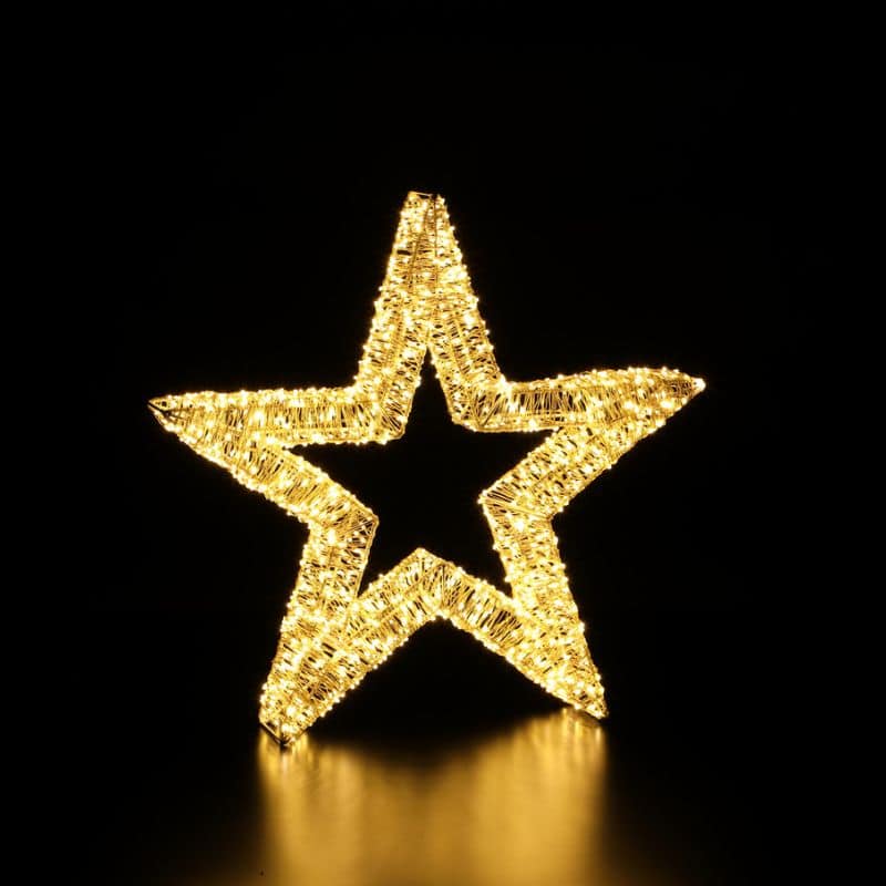 Micro LED Star - Warm White - 60cm - Plug In | Christmas | Christmas Lights | The Elms