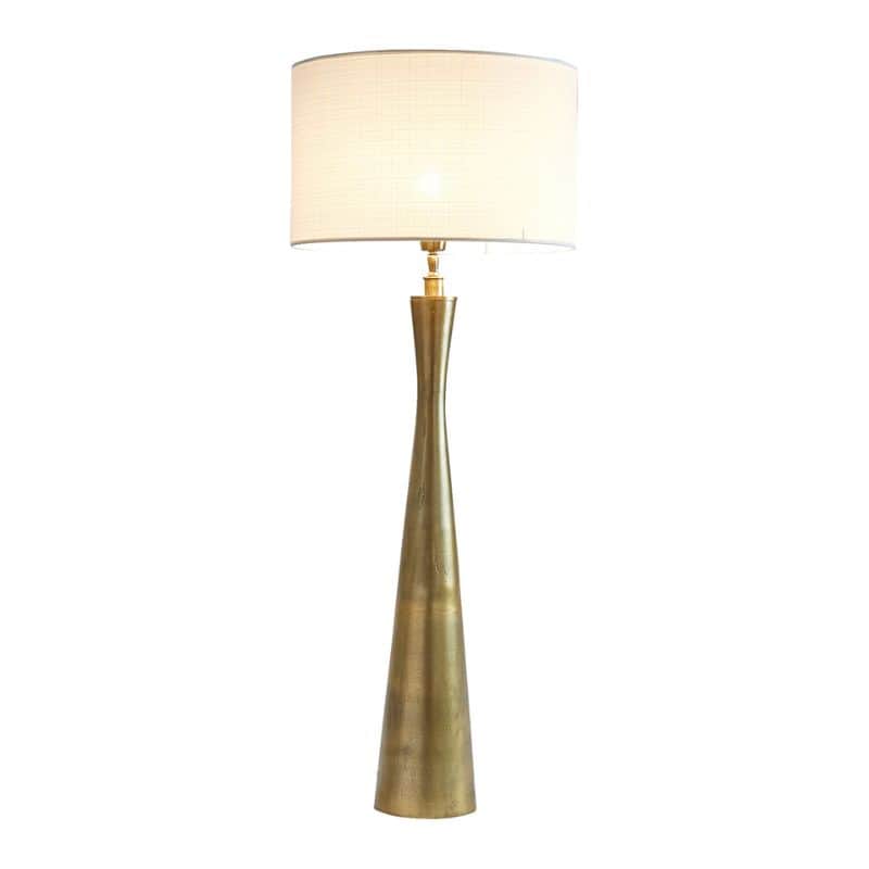 Malia Lamp Base - Antique Brass - 13cm x 75cm | Lighting Accessories | Lamp Bases | The Elms