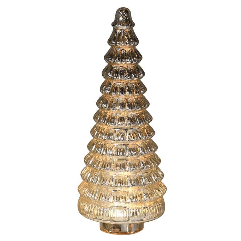 LED Lit Antique Silver Christmas Tree - Small | Christmas | Christmas Decorative Accessories | The Elms