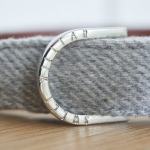 Tweed Dog Collar - Small - Grey | Pets | Pet Accessories | The Elms