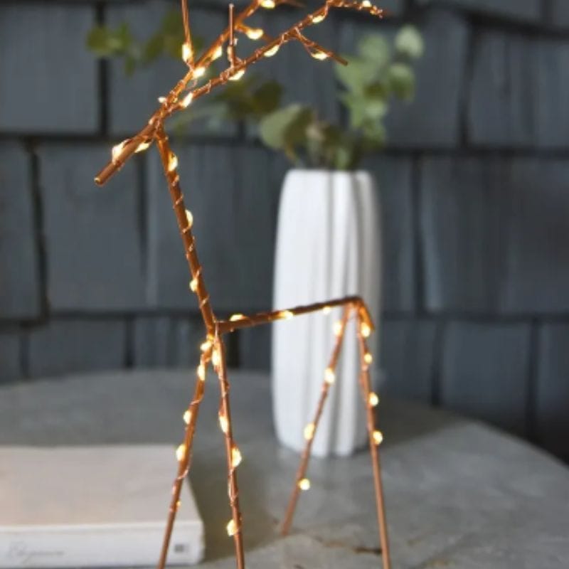 LED Copper Deer - Large | Christmas | Christmas Decorative Accessories | The Elms