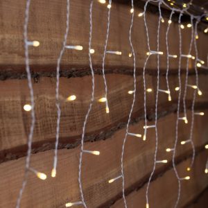 200 Fit & Forget Icicle Lights - Warm White - Battery Operated | Christmas | Christmas Lights | The Elms