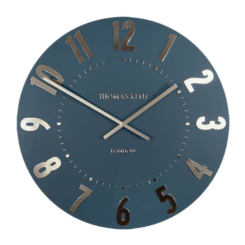 Mulberry Wall Clock - Midnight Blue - 20 inch | Decorative Accessories | Clocks | The Elms