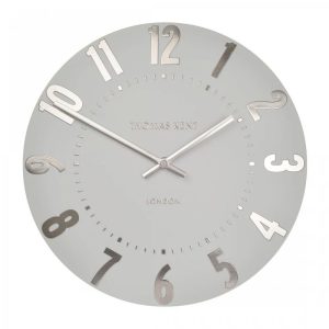 Mulberry Wall Clock - Silver Cloud - 20 inch | Decorative Accessories | Clocks | The Elms
