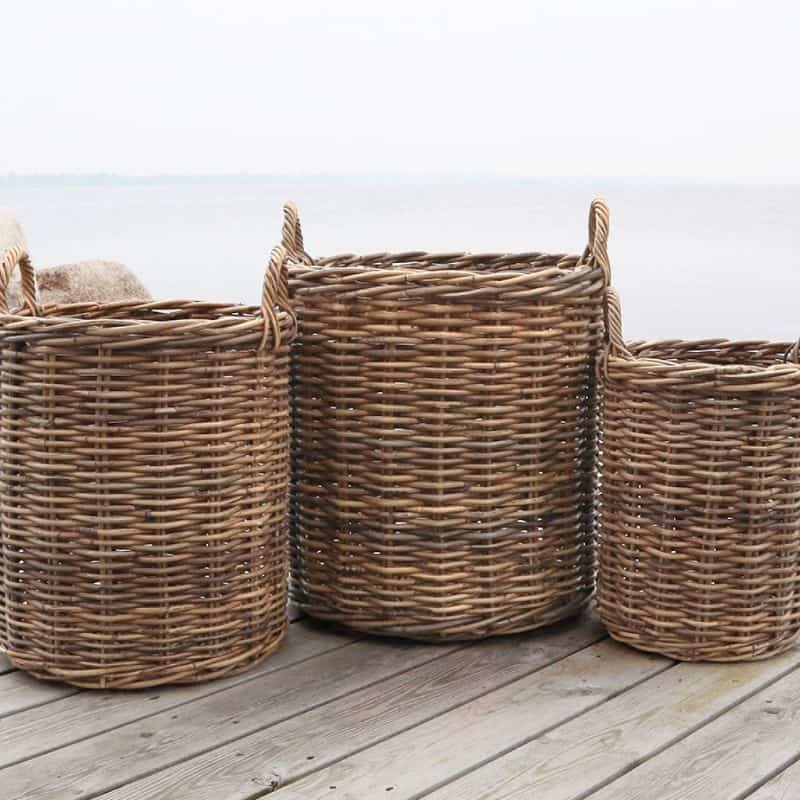 Old French Basket - Round - 50cm x 60cm | Boxes & Baskets | Baskets | The Elms