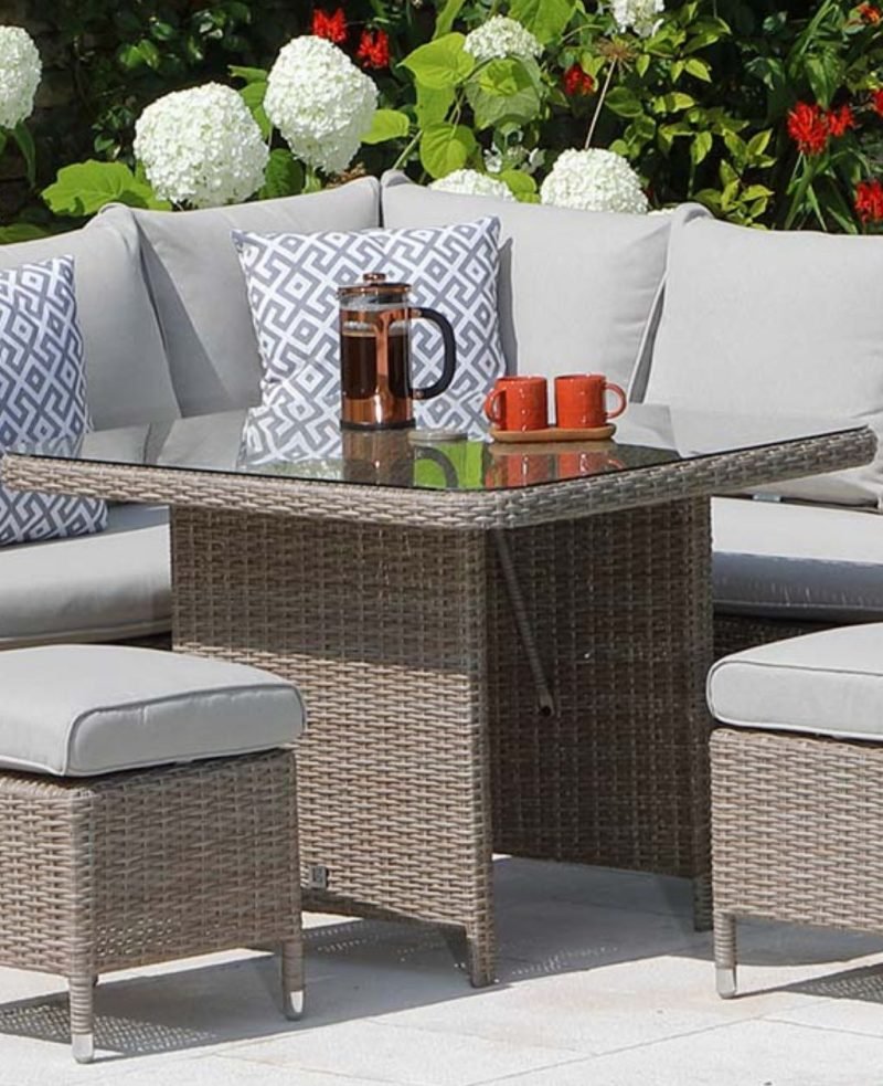 Creating a Relaxing Outdoor Oasis with Monaco Sand Garden Furniture Sets | Blog | The Elms