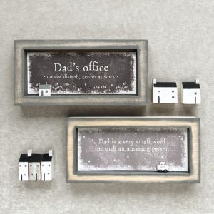 Long Box Frame - Dad's Office - 20cm x 10cm | Art | Decorative Objects | The Elms